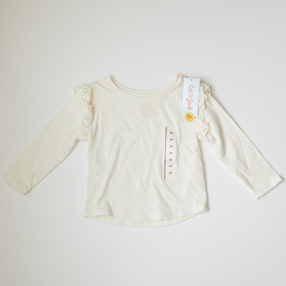 NWT Cat & Jack Ruffle Top Size 2T